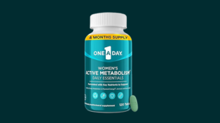 One A Day Essential Daily Active Metabolism for Women, Women's Multivitamin, Metabolism Support, Women's Vitamins with All 8 B Vitamins, Vitamin D, Magnesium and More, 120 Count